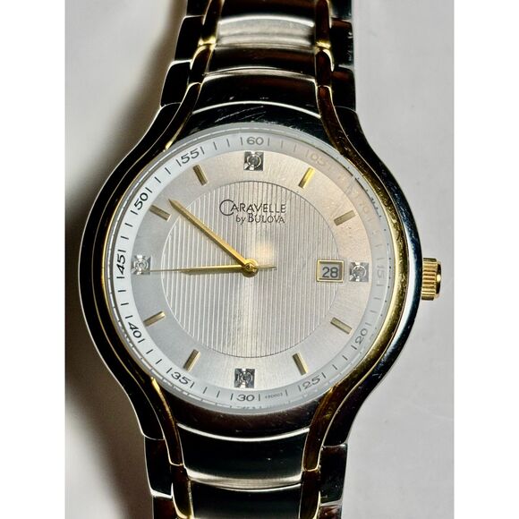 Caravelle by Bulova Two-Tone Diamond Watch – New Battery! main image 4